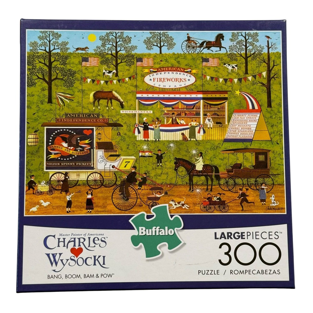 Buffalo Charles Wysocki Bang Boom Bam & Pow 300 Large Pcs Jigsaw Puzzle Complete